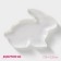 Ceramic Serving Dolyana "Cuties. Bunny ", 17.8 × 12.8 × 1.5 cm, white color