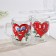 Glass mug "Love at first sight", 200 ml, mix
