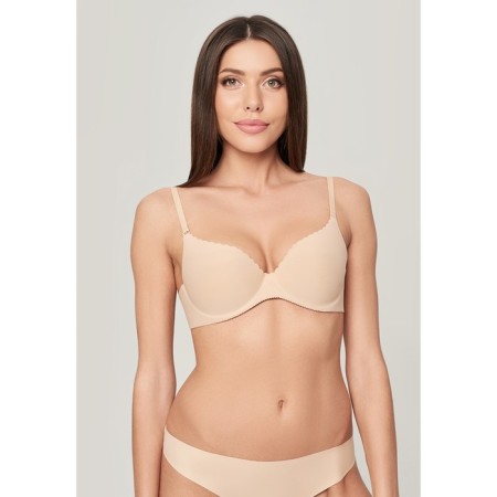 Women's bracket PEONY, size 75E, beige color-1