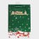 Gift package with the New Year window, embossing, 30 x 20 x 16 cm, green
