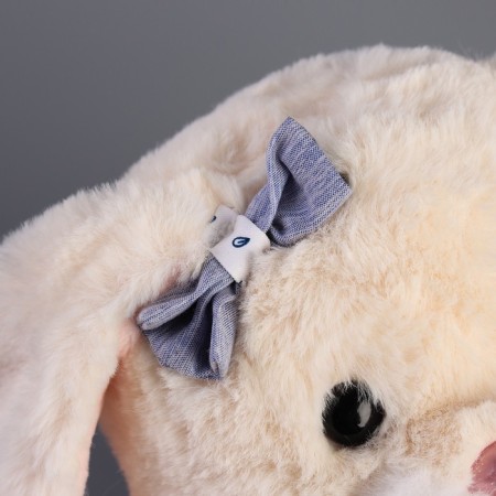 Soft toy "Little Friend", bunny in a lilac dress-4