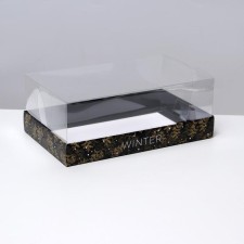 Winter dessert box, 8 x 22 x 13.5 cm, new year