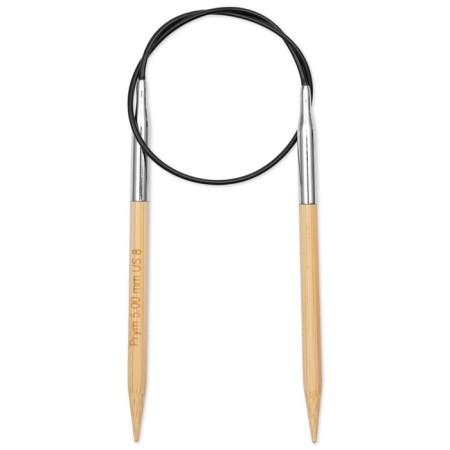 Circular knitting needles, bamboo, 5.0 mm/40cm, 1 pc-1