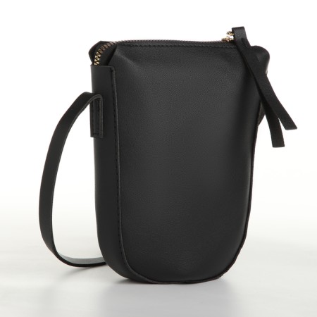 Bag Women's Cross-Bodi with a zipper, black color-3