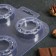 Form for chocolate and sweets "Bearing Mini", the color is transparent