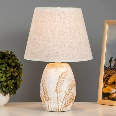 Sherwood table lamp E14 40W white-gold 24x24x36 cm Risalux