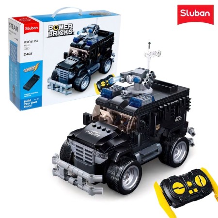 Designer Police SUV Sluban Mesano, on the radio control, 412 details, 6+