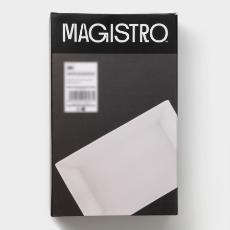 Baking form of heat -resistant ceramics Magistro White Gloss, 1.6 l, 27 × 17 × 6.3 cm-7