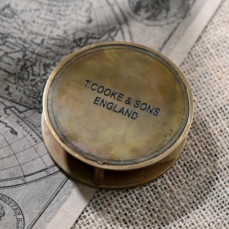 Compass "Compass and Lupa" Brass 7x7x2.5 cm-2
