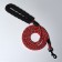 Land reflective round, with an ergonomic pen, 180 x 0.8 cm, red