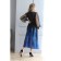 Women's dress, size 46, black color, blue