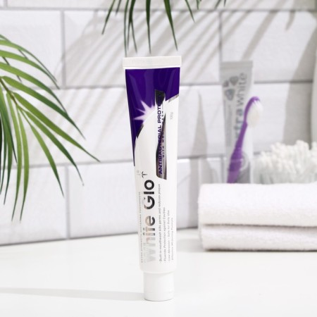 White Glo toothpaste whitening with the antibacterial effect and rinseum, 100 ml-1