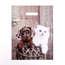 Puff -up couple package, polyethylene with a cut -off pen 31x40 cm, 60 μm