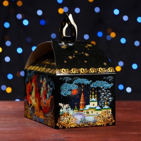 Gift box "Winter festivals", chest of 18.5 x 12.5 x 16.5 cm-2
