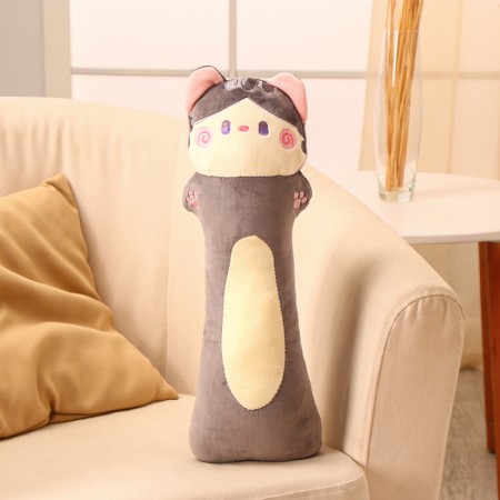 Soft toy "cat", 50 cm, gray color