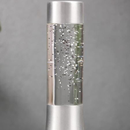 Lumber "Brill of Cylinder" LED, LAVA, sparkle, from batteries 3HLR44 silver 18 cm Risalux-10