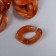 Decor for creativity plastic "Ring for the chain" marble Bezh set 25 pcs 2.3x1.65 cm