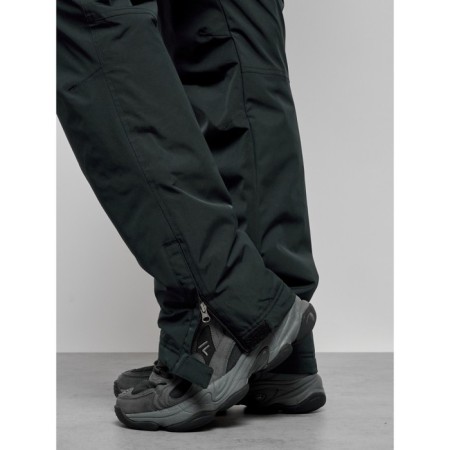 Semi-combinezone ski insulated male winter, size 50, dark green color-14