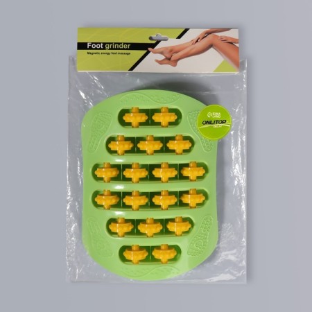 Foot massage, with spikes, 26 × 18 × 5 cm, green/orange color-7