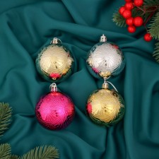 Set of balls plastic D-6 cm, 4 pcs 