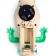 The animal "alligator", light effects, works from batteries, 11 details, green color