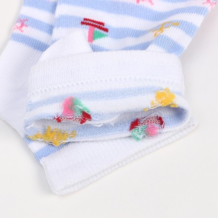 Women's socks, white mix, size 35-38-4