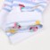 Women's socks, white mix, size 35-38