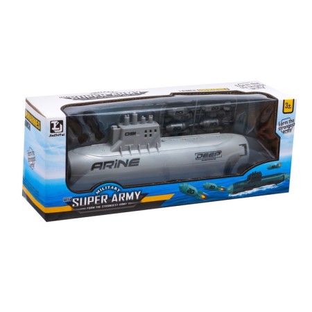 Game set "Submarine", shoots rockets, mobile elements, color light gray-9