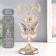 Summary Metal for 1 candle "Butterfly and geometric lily" D-5.5 cm gold 11x11x27 cm