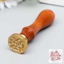 Printing for wax with a wooden handle 