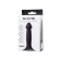 Anal phallimitator A-Toys Spikn, silicone, black color, 14 cm