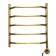 Domoterm electric heated towel rail "Laura", 500 x 700 mm, 5 crossbars, right, bronze