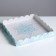 Box for confectionery with PVC lid "Let it Snow", 21 x 21 x 3 cm, new year