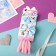 Hair set "Marta" (4 elastic bands, 2 clamps) rainbow, pink-blue