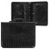 Business folder, artificial leather, 370 x 275 x 50 mm, transformer handle, 3D54 "crocodile", black