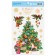 Stickers on the glass "New Year tree", reusable, 20 x 34 cm, New Year