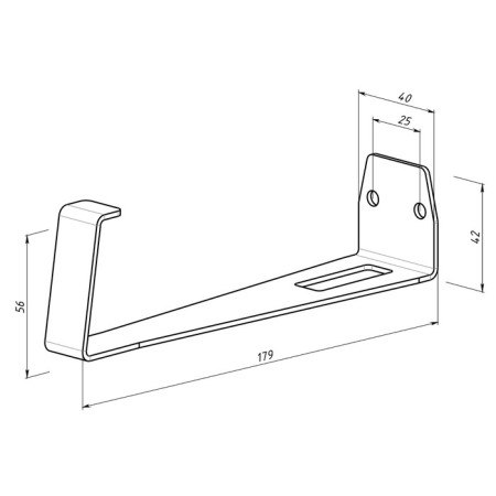 Bracket for the DualSense PS5 charger, wall, black-3