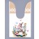 Polyethylene gift package with ears "Easter basket", 13 x 23 cm