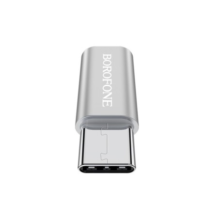 Adapter Borofone BV4, microUSB - type -C, silver-4