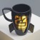 Ceramic mug "February 23", 300 ml, black color