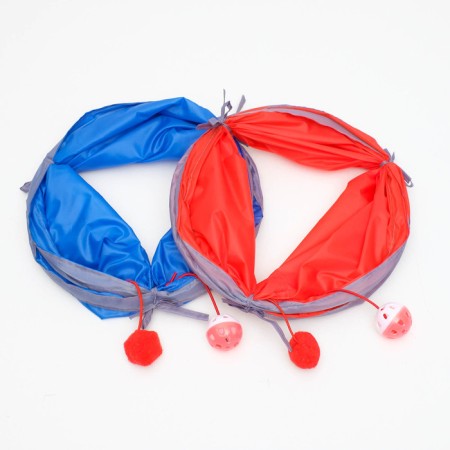 Туннель для кошек с игрушкой, 50 х 25 см, микс цветов-8