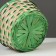 Wicker basket, bamboo, 21x21x10/24 cm, green