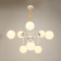Causte "Punto" 9he27 white-gold 76x76x78 cm