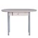 Oval table with an economy box, 1100x600x750, gray metallic/ash shimo bright