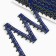 Braid "corners", width 2 cm, winding 25 m, blue color