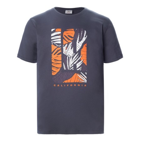T-shirt male, dark gray color, size 46-5