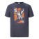 T-shirt male, dark gray color, size 46