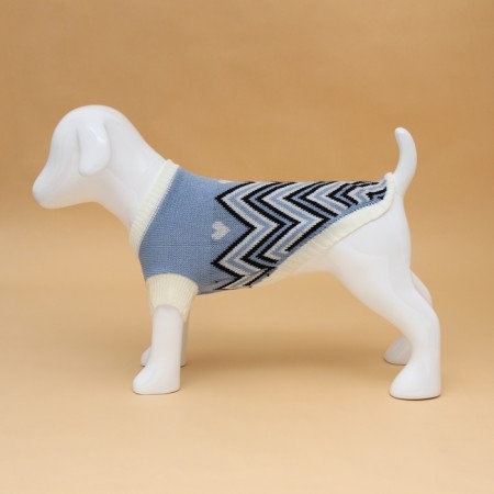 Sweater "Wave", L (DS 29, Osh 29, OG 29-49 cm), Blue-3