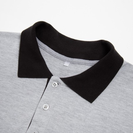 Polo with long sleeve President, size l, color gray-10