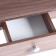 Oval table with an economy drawer 1100x600x750 Metaliki gray/ash shimo dark